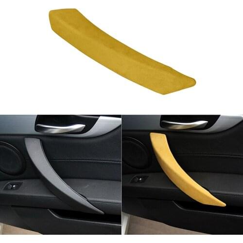 1PCS Suede LHD Car Door Pull Handle Cover Trim Sticker Modification Accessories for BMW Z4 E89 2009-2016 Car Interior Styling