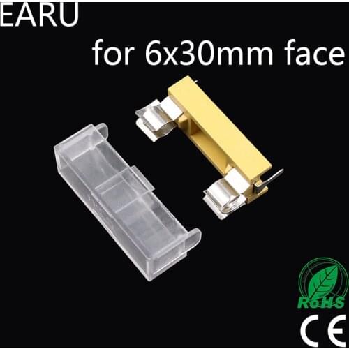 10pcs Panel Mount PCB for 6*30mm Glass Tube Fuse Holder Case Cover 6x30mm Casing Mount Base Car Auto Motorcycle Mini Socket Plug