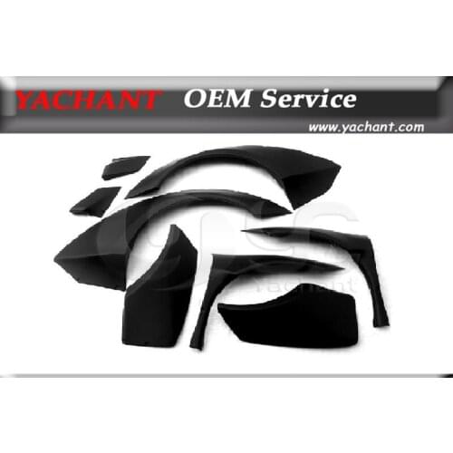 Car-Styling FRP Fiber Glass Wide Fender Flare Fit For 10-14 F458 Italia LB LP Style Wide Fender Flare 8 Pcs