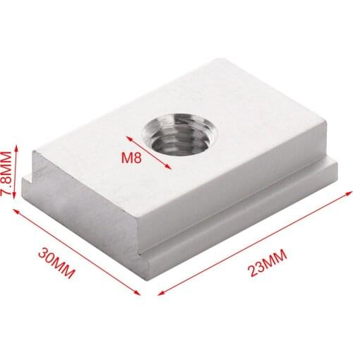 5pcs M8 T-Track Sliding Nut T Slot Nut for Woodworking Tool Slot Fastener