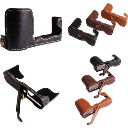 Camera Bag PU Leather Half Body Set Cover For Fujifilm Fuji XA3 XA2 XM1 XH1 XE3 XPRO2 XPROII XPROIII XPRO3 XT1 XT2 XT100 Cover