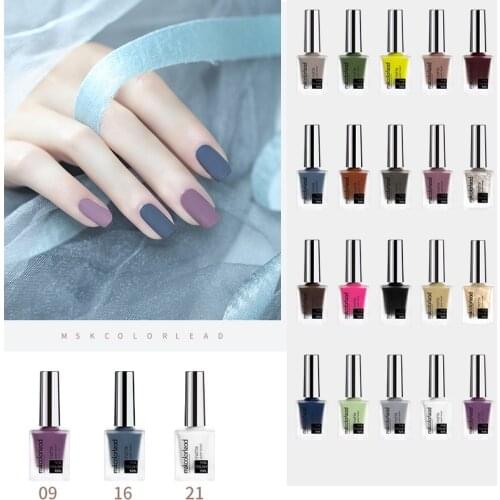 Msk Color Lead 15ml Colorful Nail Polish Without UV Lamp Nail Art Manicure Semi-permanent Varnish Regular Quick Dry Nail Paint