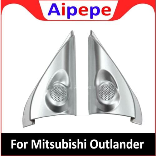 For Mitsubishi Outlander 2016 2017 2018 Chrome Interior A Pillar Stereo Speaker Cover Trim Decoration Car Styling