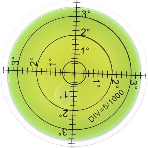 60x12mm Instrument Circular Bubble Acrylic Level Indicator Shell Tool Turnable Precision Round spirit level measurement Tools