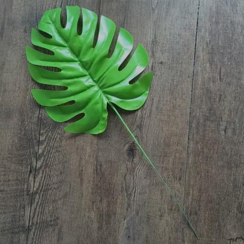 3pcs/lot Artificial Plant Monstera Branch Palm Fern Turtle Leaf For Wedding Decor Faux Foliage Tree Home Decoration Plant