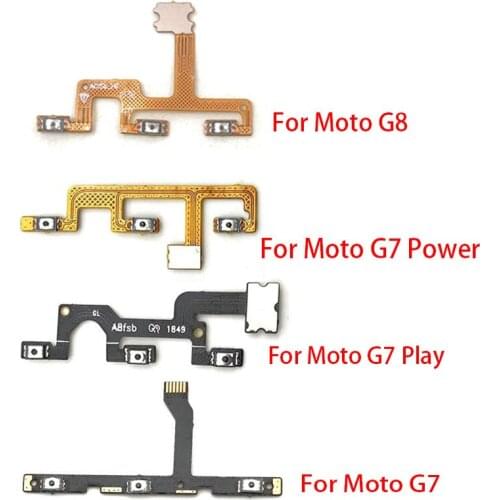 Power Switch On Off Volume Button Control Side Key Flex Cable For Moto G5 G6 G7 G8 G9 Plus Play Power One Action Vision Hyper