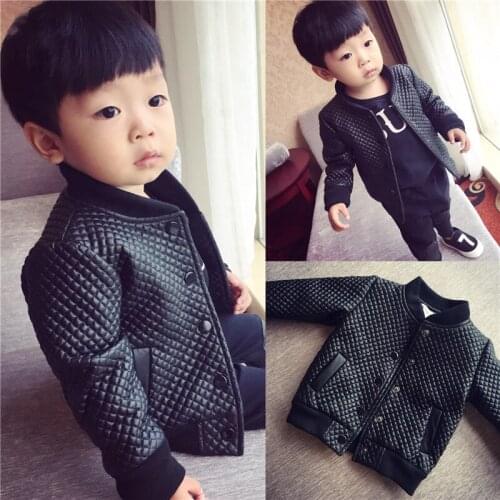 Pu Leather Jackets Boy Black Leather Motorcycle Coats for Winter 2021 New Child Cotton Parkas Outwear Jackets & Coats