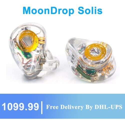 MoonDrop Solis Transparent version 2EST+4BA Hybrid Drivers HiFi In-Ear Earphone with Detachable Cable
