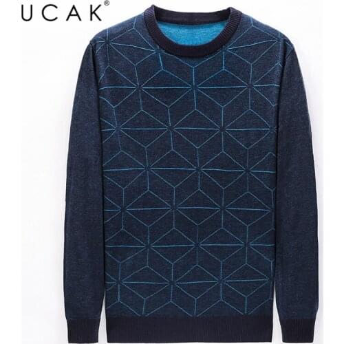 UCAK Brand Casual O-Neck Long Sleeve Sweaters Pull Homme 2020 Autumn Winter New Arrivals Streetwear Sweater Men Clothing U1095