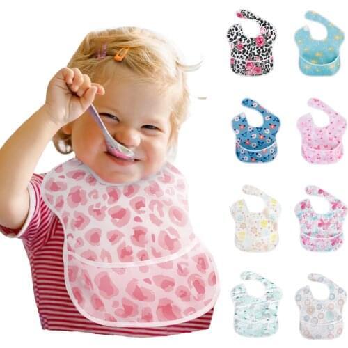 Newborn Feeding Burp Baby Bibs Infant Baby Boys Girls Floral Colorful Newborn Feeding Waterproof Animal Picture Bib for Baby