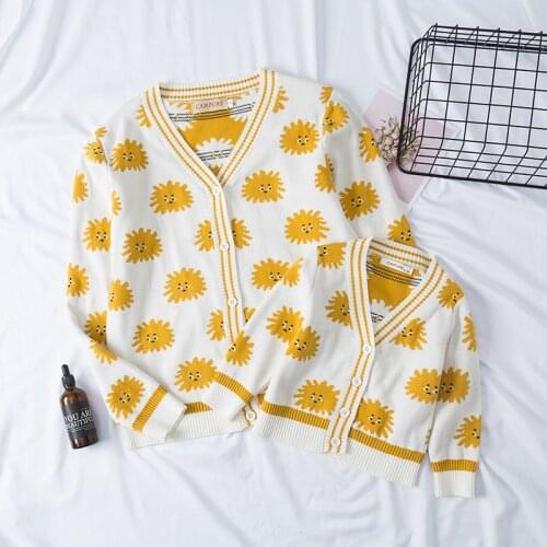 Parent-child Outfits Family Sweater Mother and Daughter Clothes Family Matching Outfits Shirts Knit Sweater for Mother Daughter