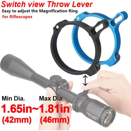 E.T Dragon Riflescope Throw Lever Fit For 42 Mm - 46 Mm Dia. Rifle Scope Adjustment Accessories HK33-0132