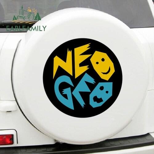 EARLFAMILY 43cm x 40cm for Neo Geo Round Sign Big Car Stickers Custom Printing Decal Vinyl Car Door Wall Vehicle Assessoires