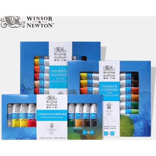 Winsor&Newton Handmade 12/24 Color 0.5ML Watercolor Paint Premium for Artist Painting Drawing Art Supplies Sample Trial Pack