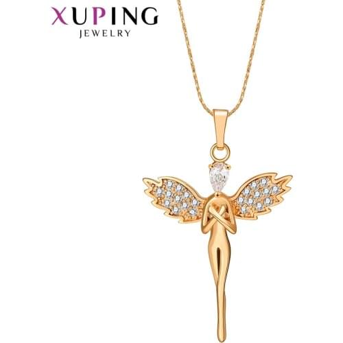 Xuping Jewelry Fashion Charm Style Necklace Pendant of Angle Wing Shape for Women Gifts 31455
