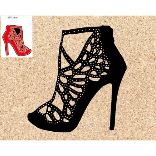 Womens High-heeled Shoes Metal Cutting Dies Scrapbook Album Mens Leather Shoes Cutting Templates Die Cutter New Arrivals 2021