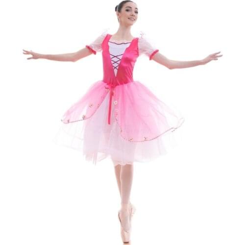 18432 Dance Favourite Romantic Ballet Tutu Girl & Women Stage Rose Red Tutu Ballerina Dance Tutu Dance Costume