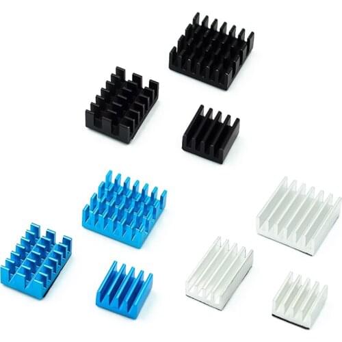 For Raspberry Pi 4 Heat Sink 3pcs Raspberry Pi 4B Aluminum Heatsink Radiator Cooling Kit Cooler for Raspberry Pi 4 Model B