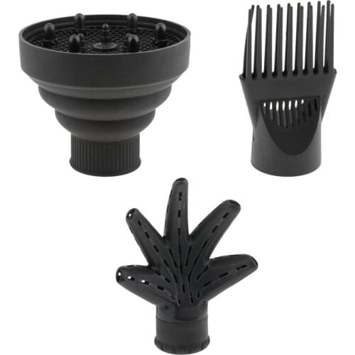 3 Pcs Travel Hair Dryer Diffuser, Portable Hair Diffuser, Profession Blow Dryer Diffuser Attachment for Natural Wavy Thick Hair