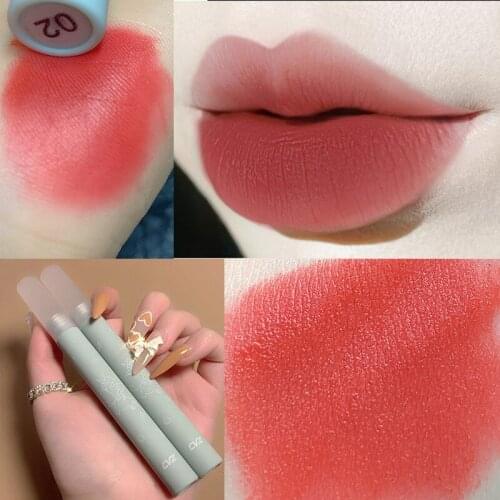 6Colors Mud Soft Matte Milk Tea Lip Glaze White Peach Summer Light Lipstick Long Lasting Moisturizing Waterproof TSLM1