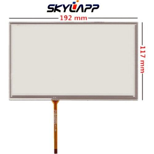 8''Inch TouchScreen 192mm*117mm For Navigation Resistance Handwritten Touch Panel Screen Glass Digitizer Repair Free Shipping