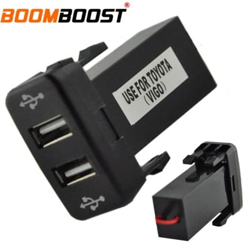12V 2.1A ABS Dual USB Car Charger Socket Dashboard Phone Charger Interface Socket Car Charger Use for Honda
