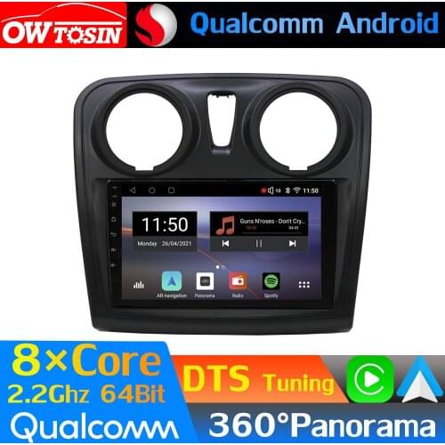 Qualcomm 8Core Android Car Media For Renault Sandero Logan 2 Symbol Dacia 2012-2019 GPS 360 Camera Radio Optical HDMI 4G WiFi