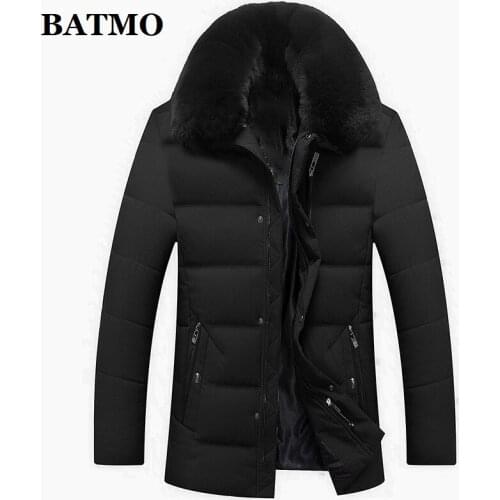 BATMO white duck down jackets men,mens winter trench coat,plus-size L-4XL A-08