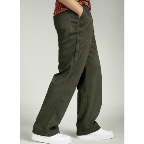 Autumn Winter Fat CASUAL PANTS Cotton Man Long pants Big Size Loose overalls Bib Overall Men Trousers 829# XL 3XL 4XL 5XL 6XL