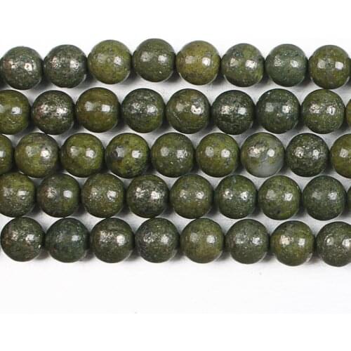 Natural Stone Beads Green Lapis Lazuli Round Loose Beads 6 8 10mm Beads For Bracelets Necklace Diy Jewelry Making