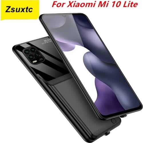 For Xiaomi Mi 10 Lite Battery Case 10000 Mah Charger Case Smart Phone Cover Power Bank For Xiaomi Mi 10 Lite Battery Case Capa