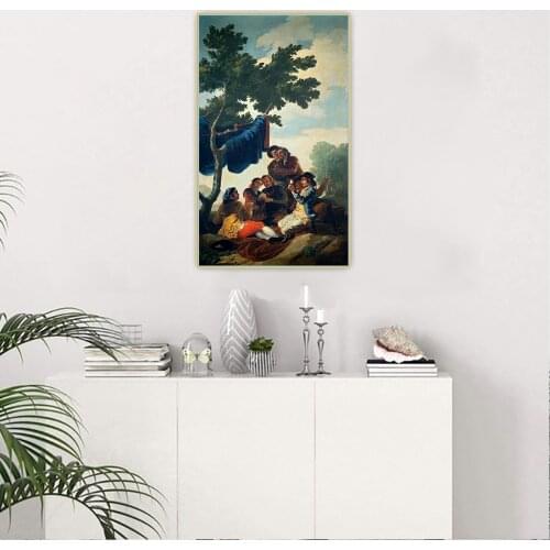 Citon Francisco Goya《Card Players》Canvas Oil Painting World Famous Artwork Poster Picture Wall Background Decor Home Decoration