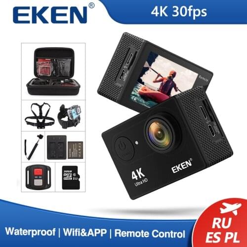 Original EKEN H9R H9 Ultra HD 4K WiFi Action camera with 2.4G Remote Control 2.0" screen 30M waterproof sport mini cam