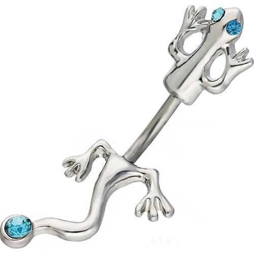 Getss Prg082A Lizard Model Steel Navel Piercing