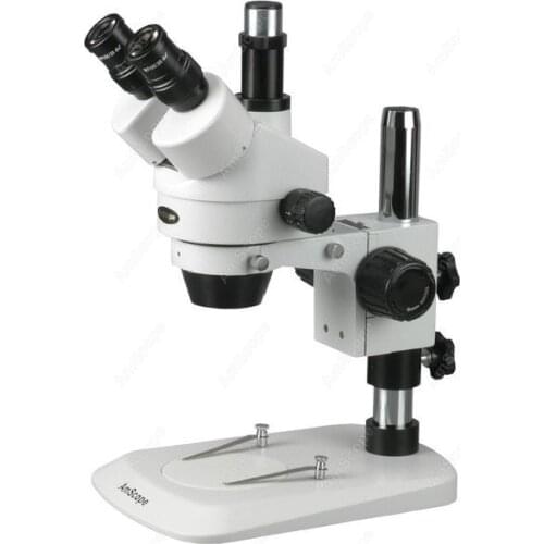 Industrial Inspection Zoom Stereo Microscope--AmScope Supplies 7X-45X Trinocular Industrial Inspection Zoom Stereo Microscope