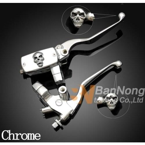 Motorcycle Modification skull Clutch Lever brake master cylinder pump assembly For Steed 400 600 Magna 250 750 shadow 400 750