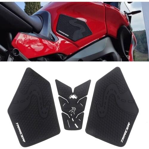 For YAMAHA TRACER 900 TRACER 9 GT 2021 NEW Motorcycle Non-slip Side Fuel Tank Stickers Waterproof Pad Rubber Sticker MT-09 MT09