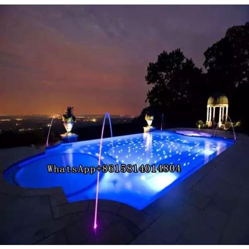 Adjustable Straight Laminar Water Jet Pool Fountain Heads Music Dancing Water Flow Fountain