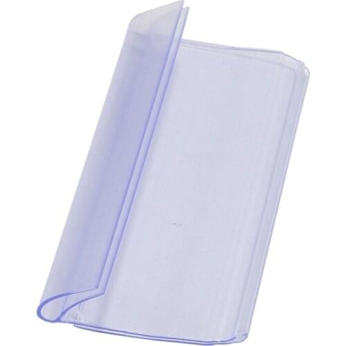 Box Shelf Edge Snap Clear Label Fastener Shelf Channel Qr Code Tag Holder Shelf Talker Data Strip Grip