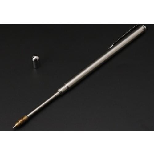 Pointer Pen Section 6 Stainless Steel Telescopic Ballpoint Pen Teacher Supply 2XPA wholesales