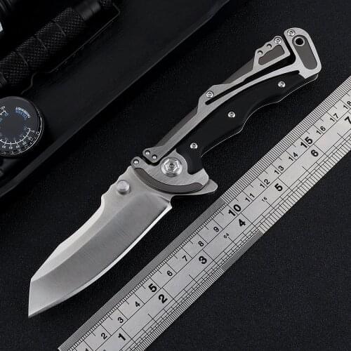 NEW CR 5190 folding knife 8Cr13Mov blade stainless steel + G10 handle outdoor hunting tactical defense EDC fishing tool knife