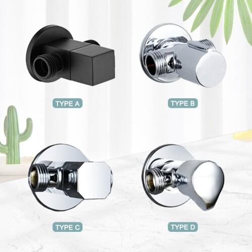 Triangle Valve 1 In 2 Out Brass Angle Valve Bathroom Toilet Filling Valves Wall Mounted G1/2 Inlet and Outlet Water Stop Valve