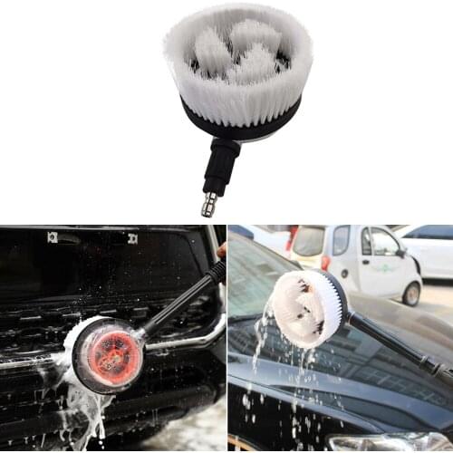 Rotating Cleanning Tool Window Brush Pressure Washer Rotating Brush with 1/4 inch Quick Connector Male for Car Wash