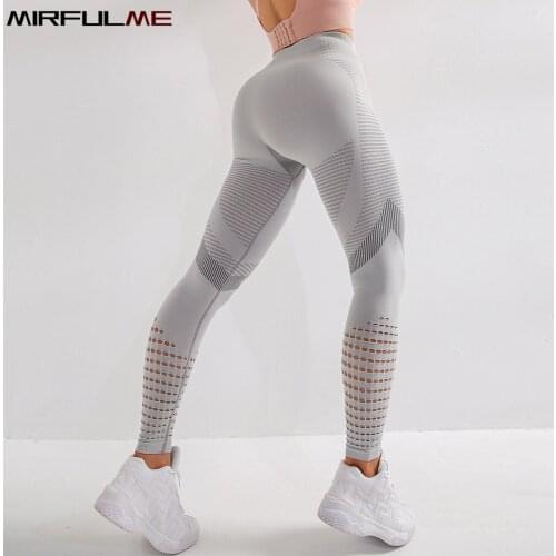 Yoga Pants Women Seamless Leggings Sport Woman Skinny Running Trouser Femme Gym Pant Fitness Sexy Hips Tights Hollow Out Leggins