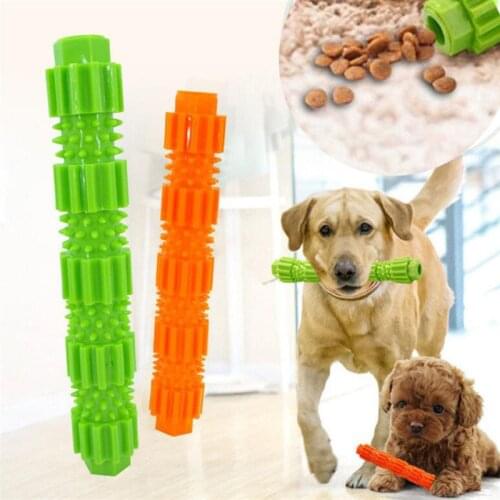 1PCS Pet Dog Toy Put Snack For Outdoor Training 36*230/28*180mm TPR Bite-resistant Leakage Molar Rod Training Bite Chew Toy Dogs