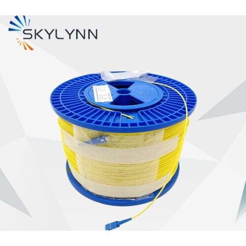 1000 Meter Per Drum SC APC and UPC Polished SX Core 2.0mm OS2 G652D SM Fiber Optic Patch Cord With Yellow LSZH Jacket
