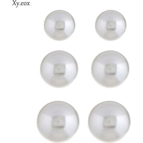 3Pairs/Set Simulated Pearl Earrings For Women Jewelry Bijoux Brincos Pendientes