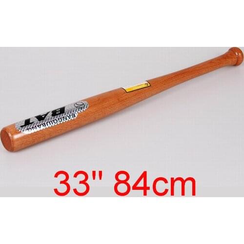 33" 84cm Natural Hard Wood Baseball Bat High Hardness Endurance Professional Process Comfortable ONLY 1PC PER ORDER