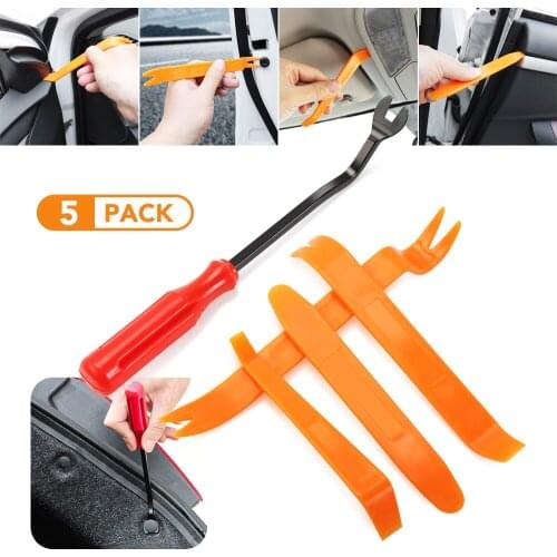 5pcs Auto Door Clip Panel Trim Removal Tool Kits for Toyota Camry RAV4 Prado Corolla YARIS KIA Rio Sorento Sportage K2 K3 K4 K5