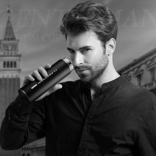 500ML 304 Stainless Steel Double Wall Vacuum Flasks Insulation Cup Men Women Portable My Hot Water Coffee Tea Bottle Business